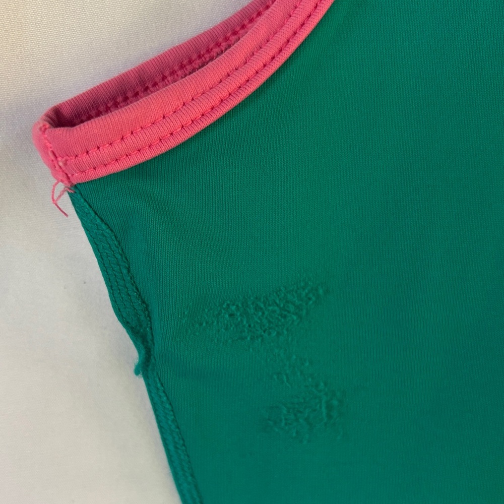ROXY WHOLE HEARTED UVtech WOMEN’ TEAL WITH PINK TRIMMING SLEEVELESS TOP SIZE 10 - Picture 10 of 14